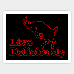 Live Deliciously | Red Black Phillip | Satanic Magnet